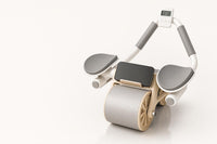 Rueda abdominal con rebote automático, contador y soporte para celular